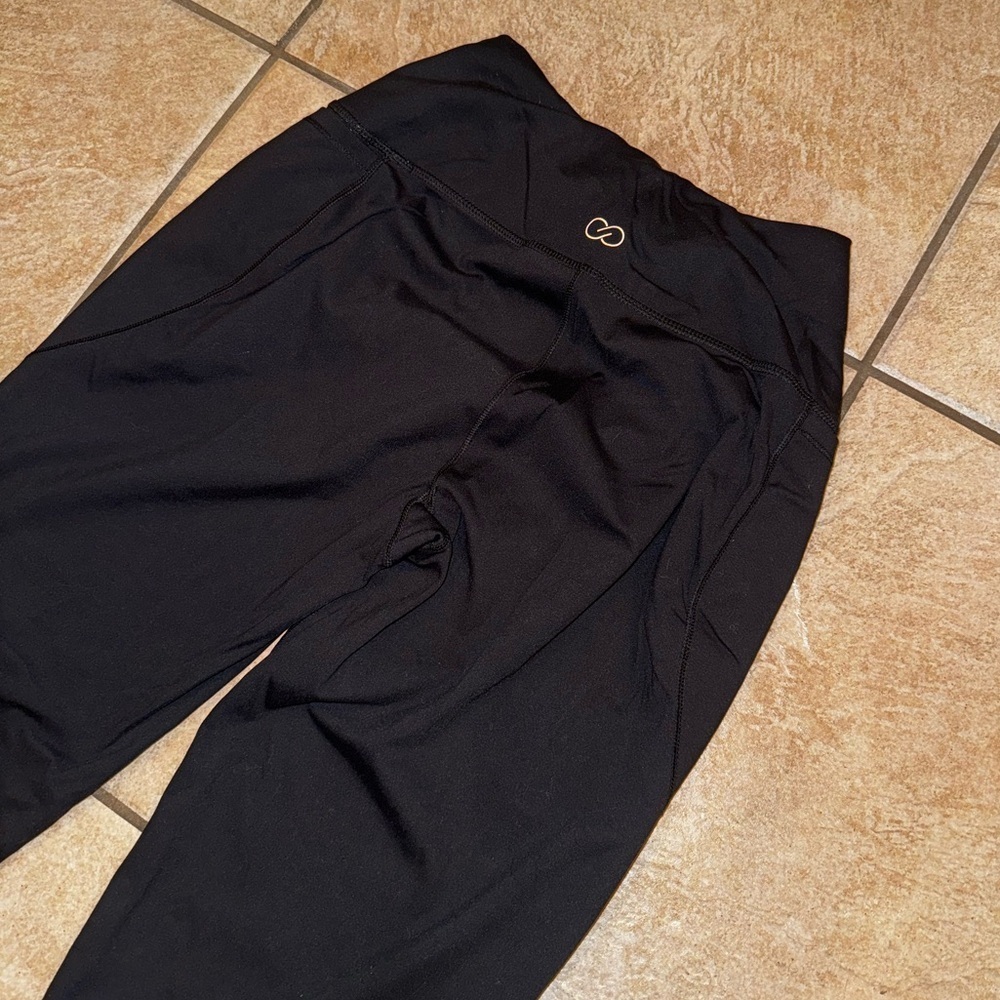 CALIA Stay Powerful Black Pull On Cropped Jogger Active Pants Size XS Used